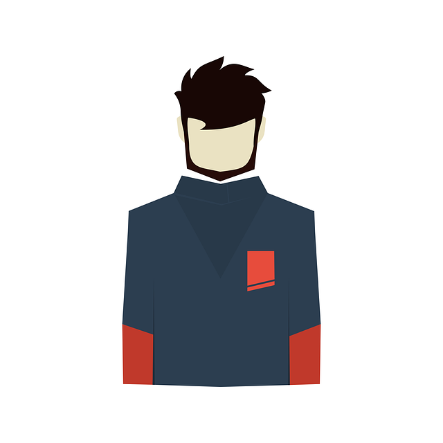 Free man avatar cartoon character vector