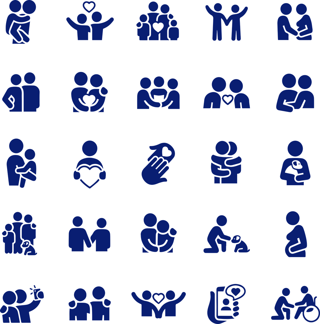 Familj K rlek Ikoner Gratis Vektorgrafik P Pixabay