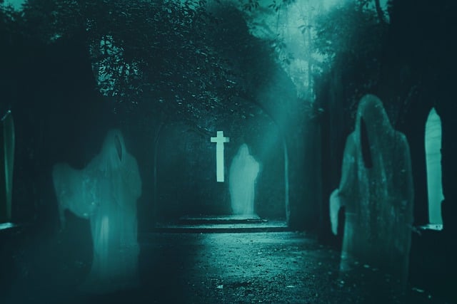 Download free HD stock image of Halloweenchallenge Ghosts Free halloweenchallenge ghosts ruin illustration