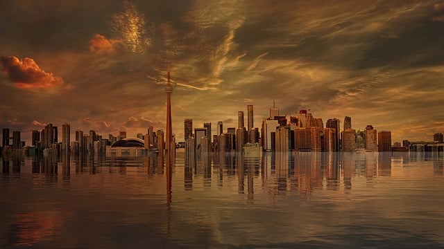 Download free HD stock image of Toronto Canada Free toronto canada lake illustration
