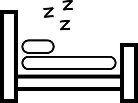Icono, Cama, Habitación, Separar