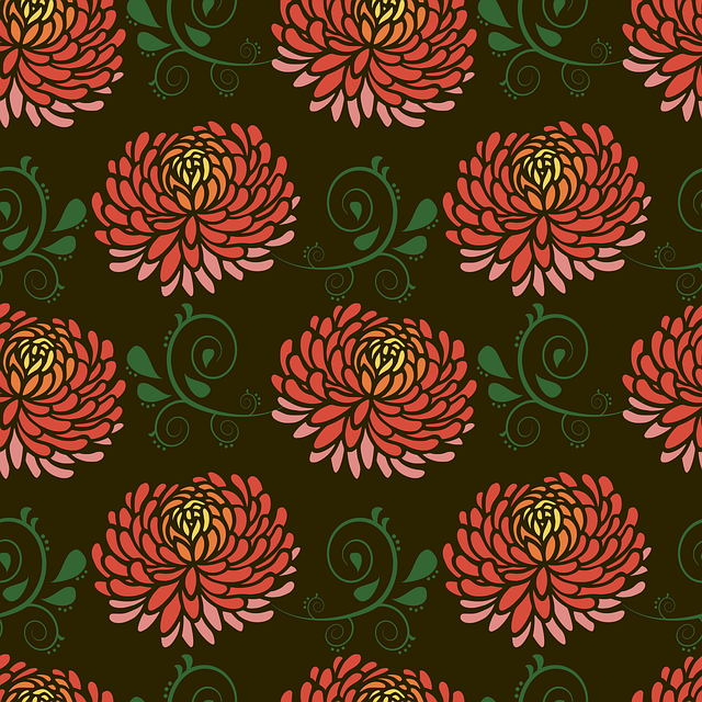 Download free HD stock image of Chrysanthemum Background Free chrysanthemum background floral background floral pattern illustration