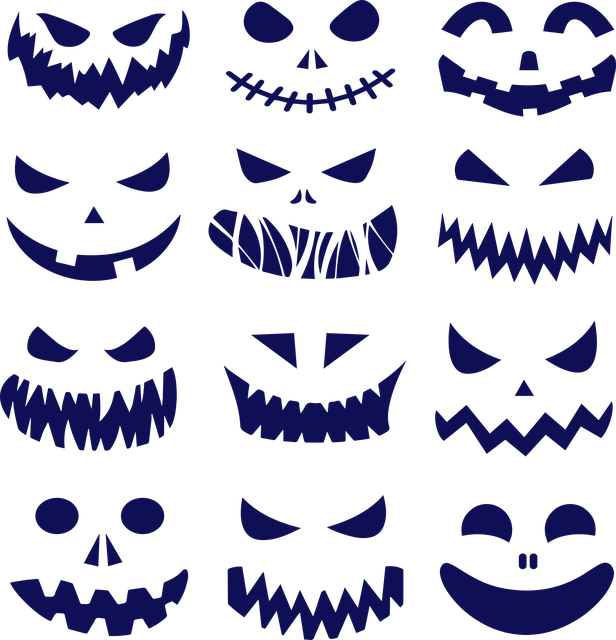 Free halloween stickers template vector