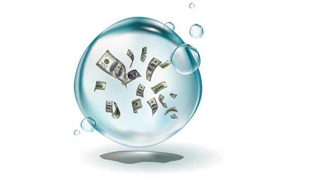 Free money money bubble finance illustration