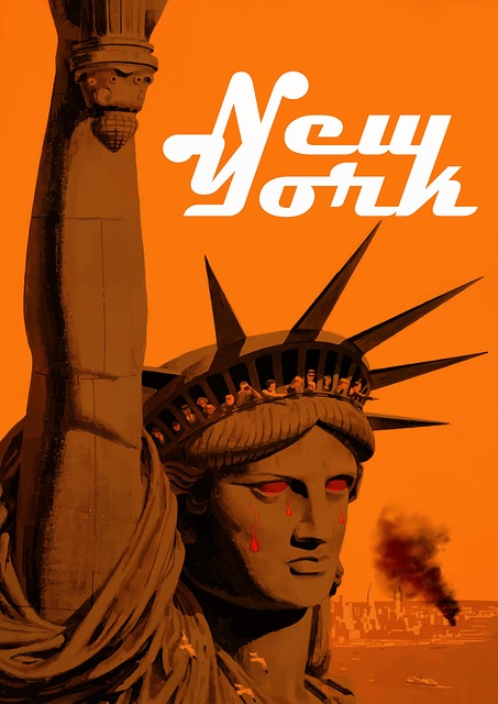 Usa, New York, Manhattan, Nyc, Statue