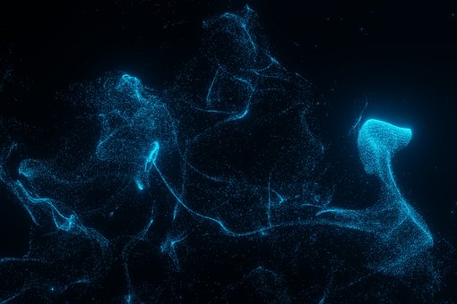 Partikel, Abstrakt, Hintergrund, 3D