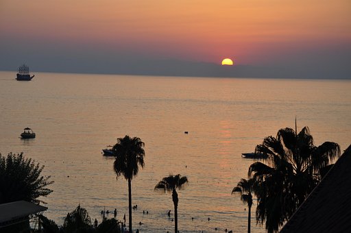 Free Sea Sunset photo and picture