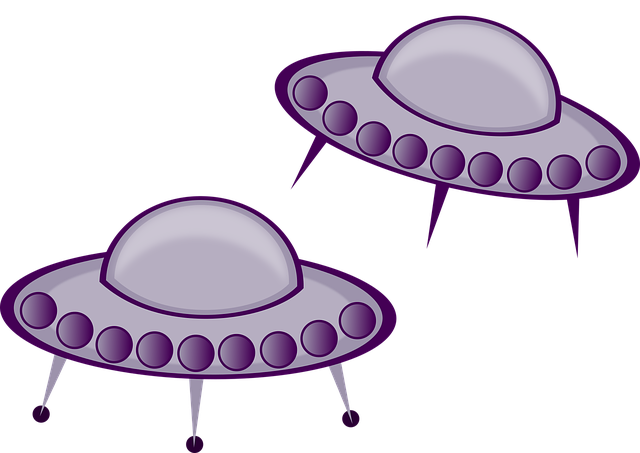 Free ufo spaceship science fiction vector