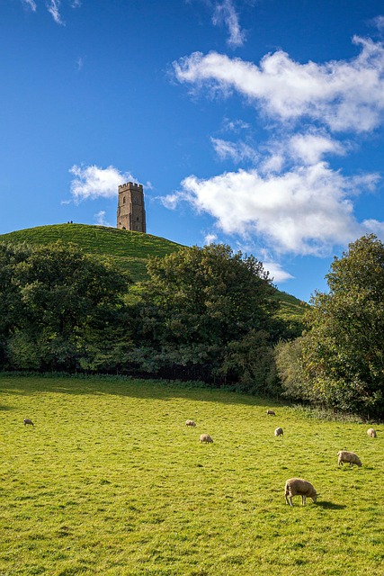 Natur, Rejse, Glastonbury Tor, Tårn