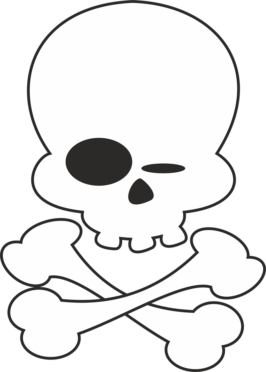 Download free HD stock image of Hallowe'En Skeleton Free hallowe'en skeleton horror illustration
