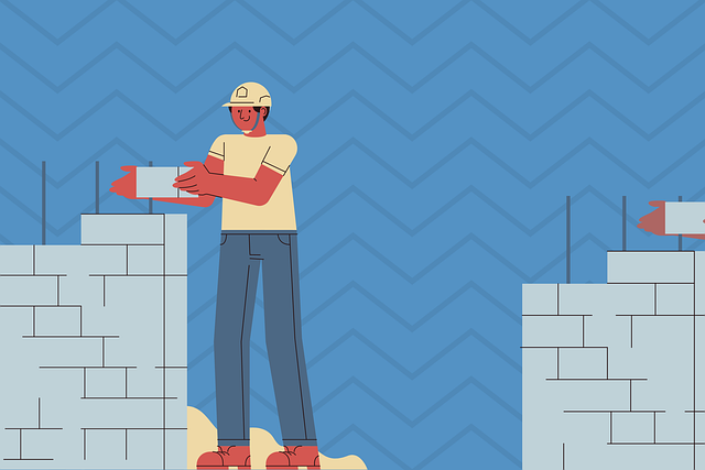 Free mason construction worker construction illustration