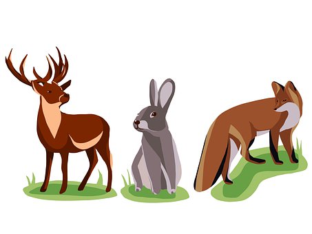 Free Prairie Animals Deer illustration and picture