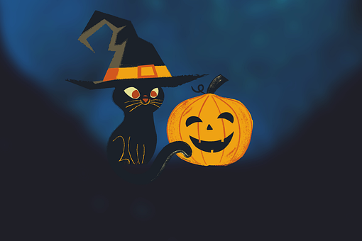Free Halloween Cat illustration and picture