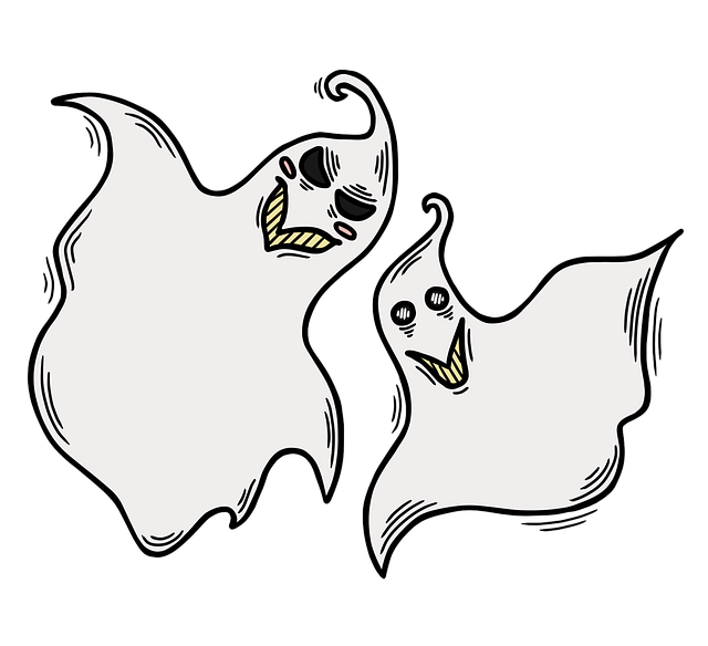 Free ghosts spirits halloween illustration