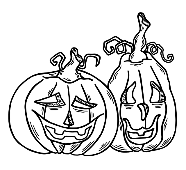 Free jack o'lanterns pumpkin halloween illustration