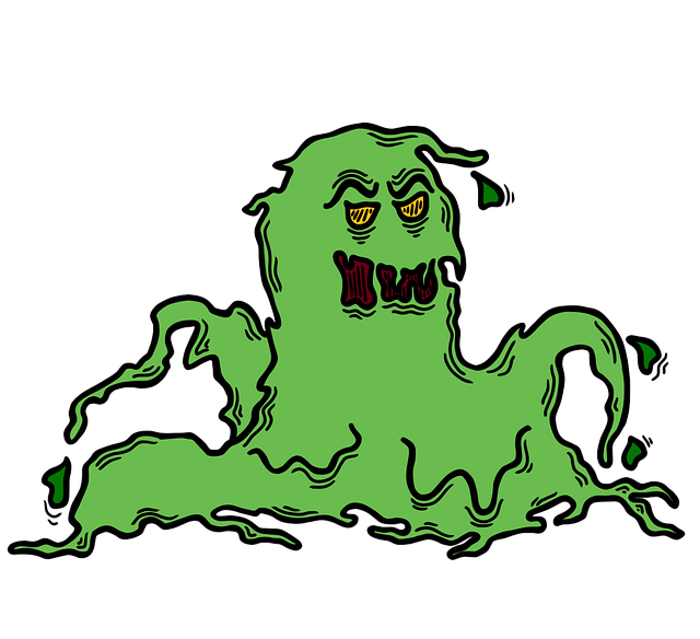 Free monster halloween scary illustration