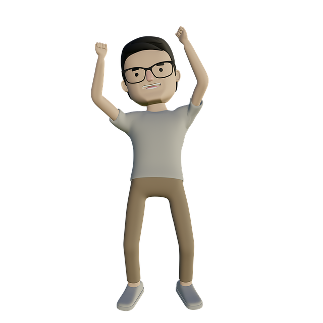 Free cheer happy man illustration