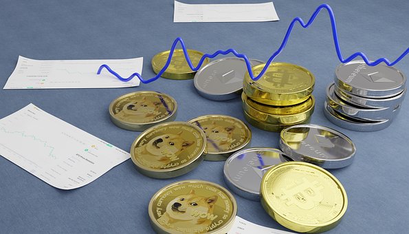 Dogecoin, Kryptoměna, Graf, Papír