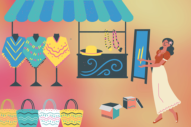 Free shop shopkeeper woman illustration