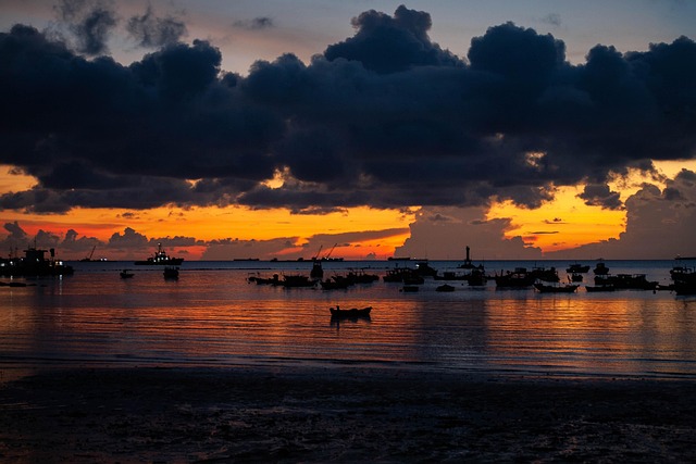 Free Sea Sunset photo and picture