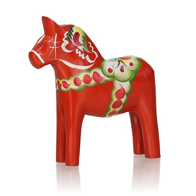 Free Konik Horse Made Of Wood photo and picture