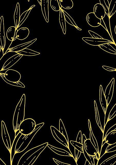Free background border leaves illustration