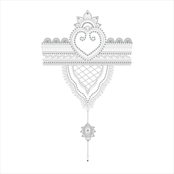 Tatuaj, Ornament, Hindi, Nunta, Indian