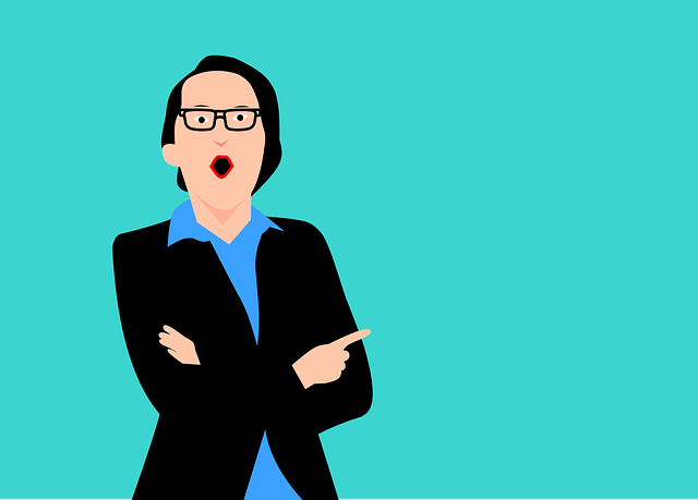 Free shocked woman portrait vector
