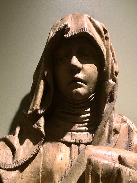 Statue, Madonna, Helgen, Skulptur