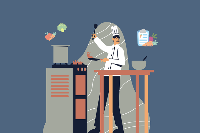 Free chef kitchen restaurant illustration