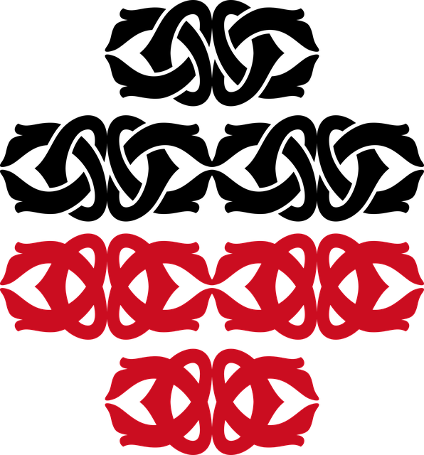 Free Bow Art Nouveau vector and picture