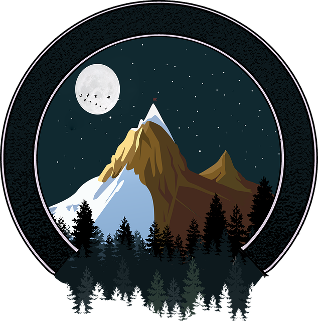 Free Mountains Forest illustration and picture
