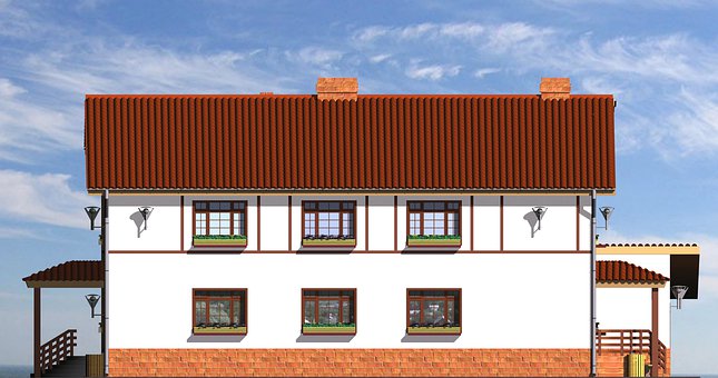 Casa, Cabaña, 3D, Hacer, Diseño