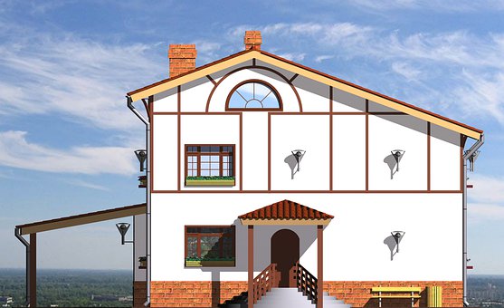 Casa, Cabaña, 3D, Hacer, Diseño