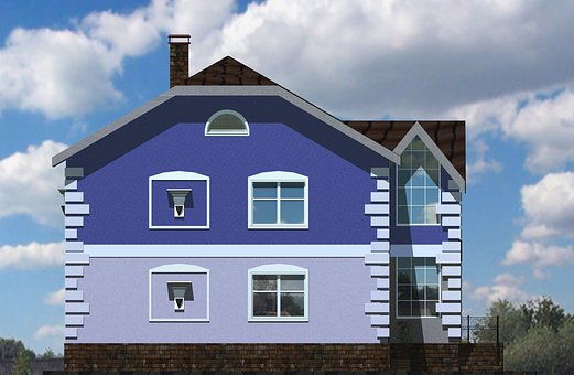Casa, Cabaña, 3D, Hacer, Diseño