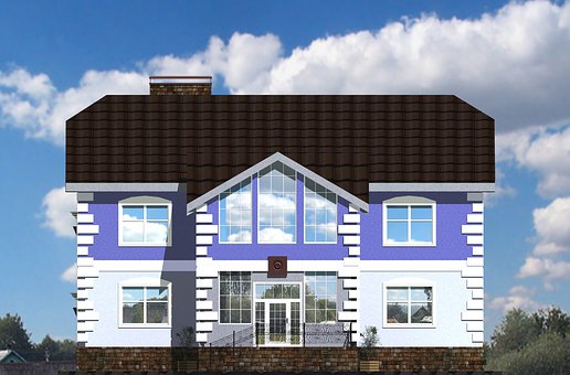 Casa, Cabaña, 3D, Hacer, Diseño