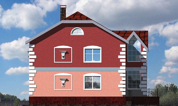 Casa, Cabaña, Arquitectura, 3D, Hacer