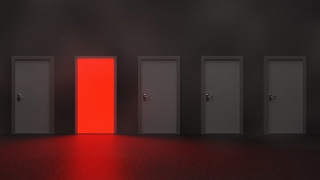 Free doors entrance choices illustration