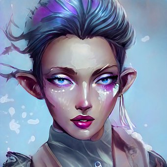 Elf, Fee, Fantasie, Zeichnung, Digital