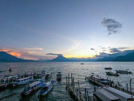 Guatemala, Lac, Natura, Vulcan, Peisaj
