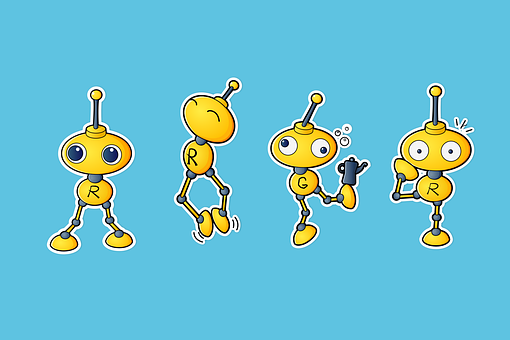 Roboter, Robotik, Süße Roboter