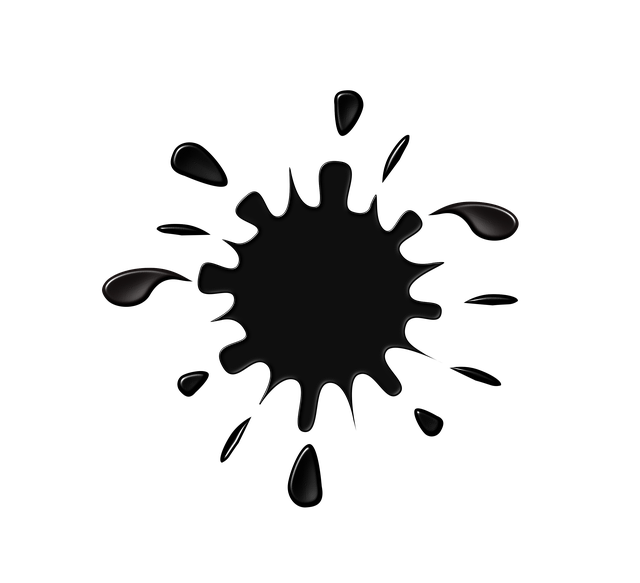 Free ink splat black illustration