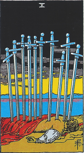Diez De Espadas Tarot - Imagen gratis en Pixabay - Pixabay
