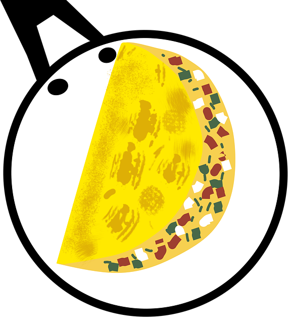 Free omelette eggs pan illustration