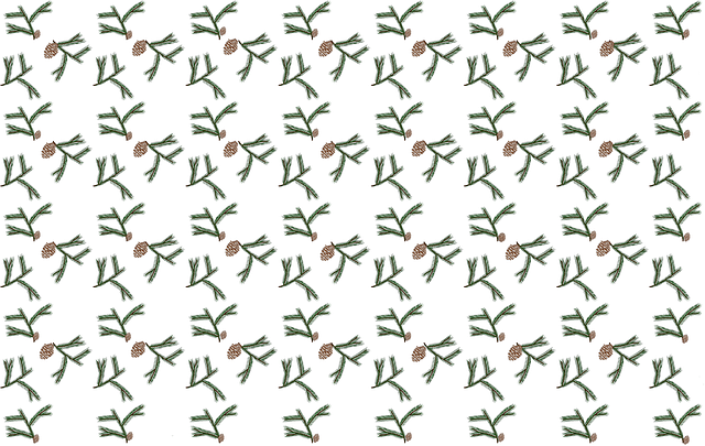 Free fir cones christmas background illustration