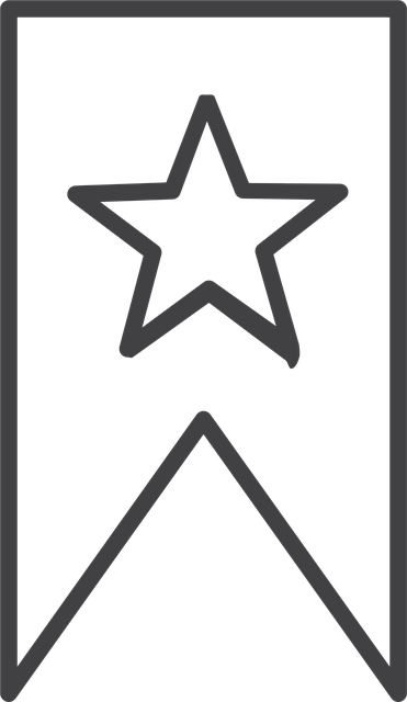 Free bookmark label reading illustration
