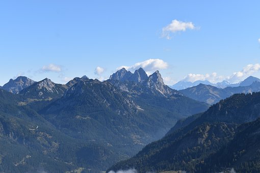 Montanhas, Allgau, Alemanha, Natureza