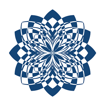 Free Flower Radial Pattern vector and picture