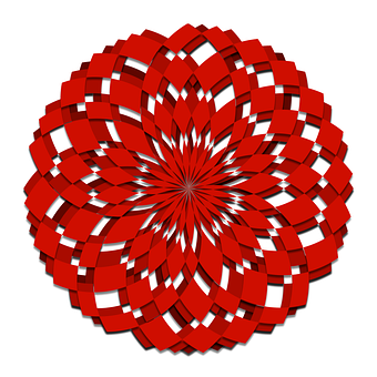 Free Radial Pattern Rosette vector and picture