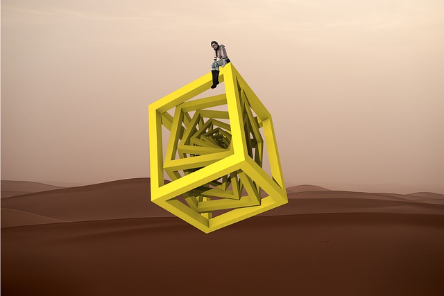 Free steampunk cube girl illustration